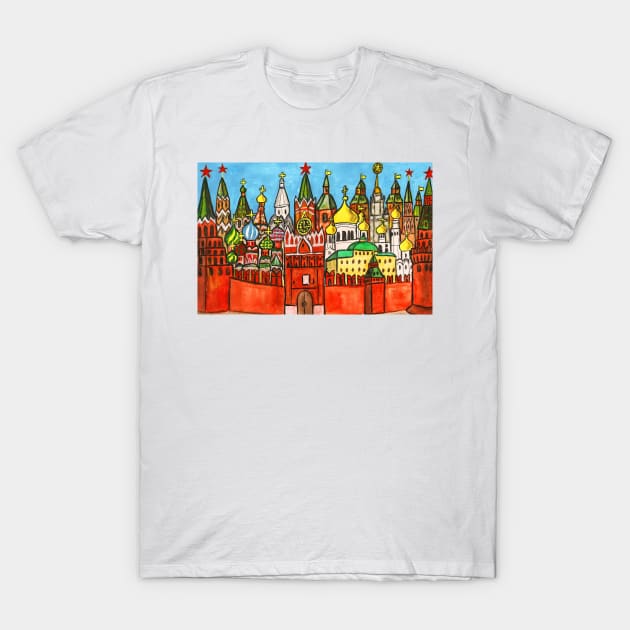 Moscow T-Shirt by IrinaAfonskaya